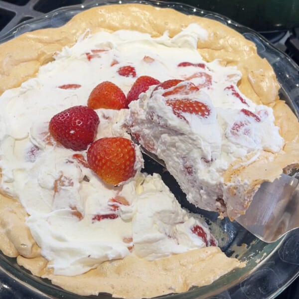 The Best Strawberry Cream Angel Pie Recipe Mom Loves Baking