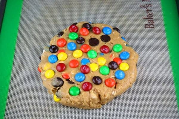 Giant M&M Chocolate Chip Cookies — Bless this Mess