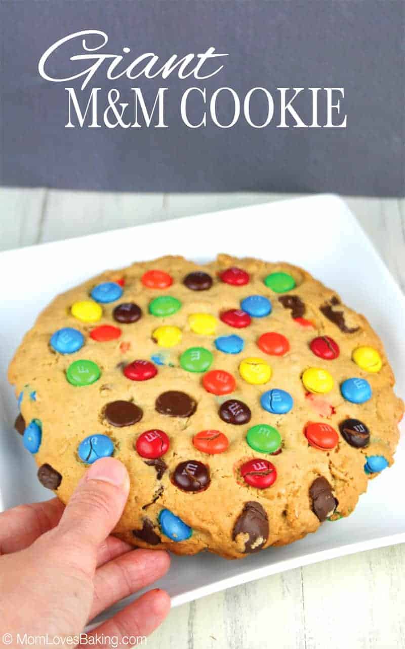 Giant M&M Cookies - Chef in Training