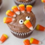 Thanksgiving Turkey Brownie Cupcakes - Mom Loves Baking