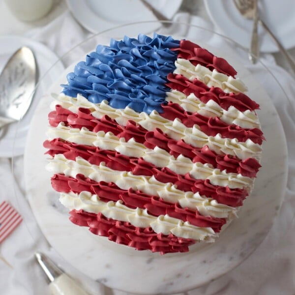 Patriotic American Flag Layer Cake Mom Loves Baking   American Flag Cake SQ 600x600 