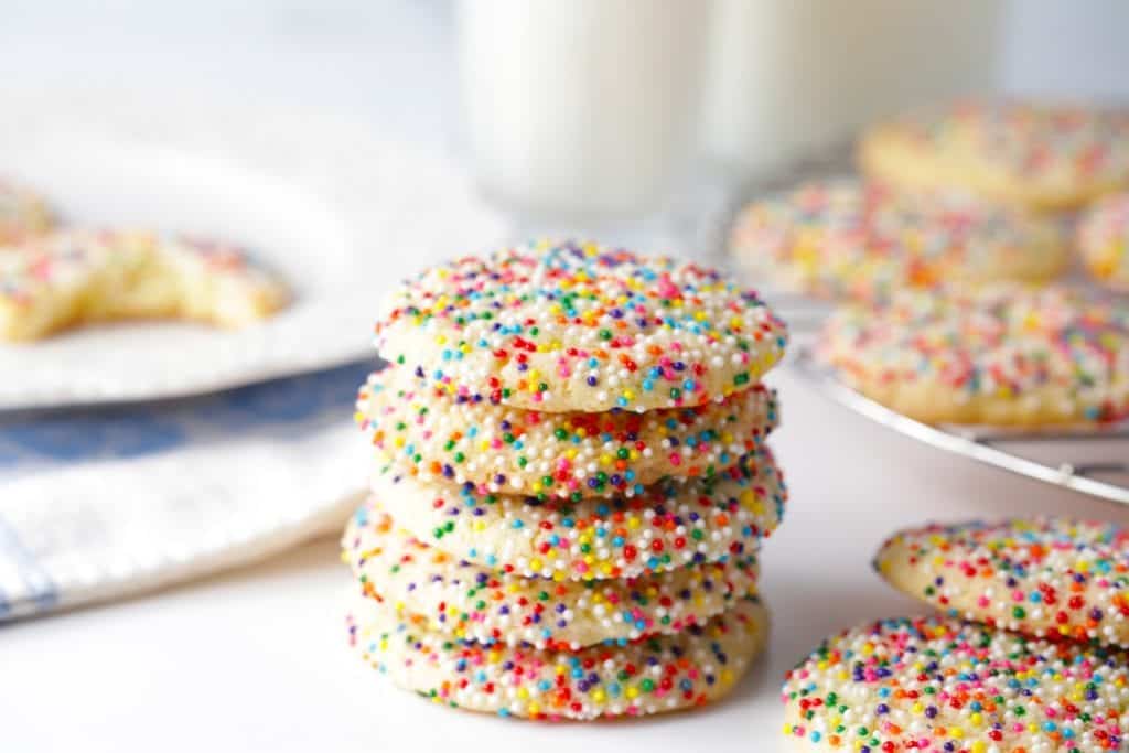 Copycat Publix Sprinkles Sugar Cookies - Mom Loves Baking