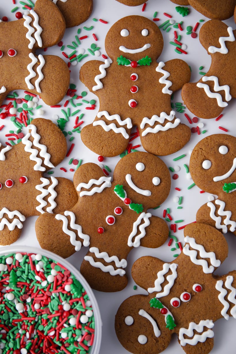 Soft & Chewy Gingerbread Men Cookies - Mom Loves Baking