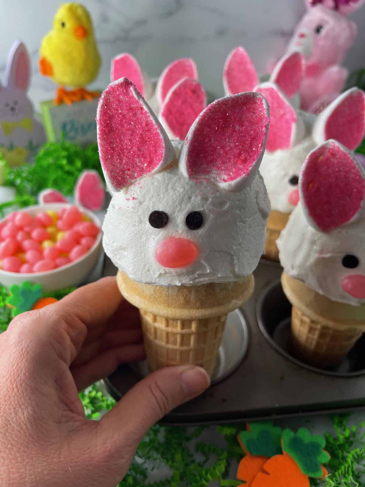 easy bunny cupcakes
