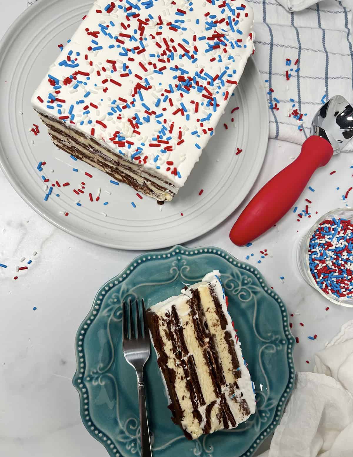 3 ingredient icebox cake.