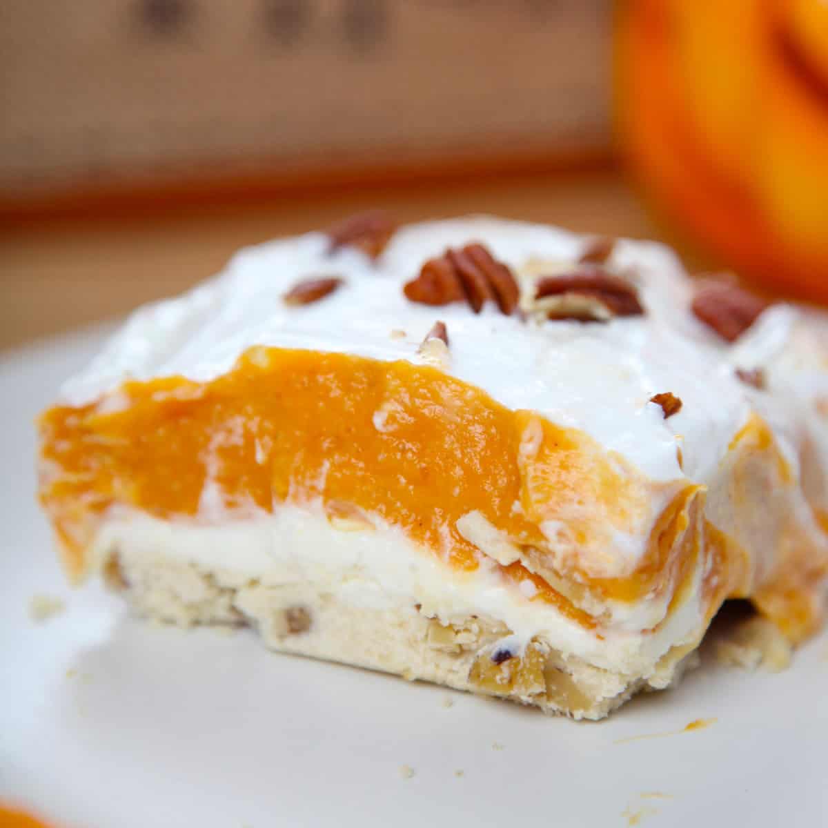 Pumpkin lush dessert recipe.