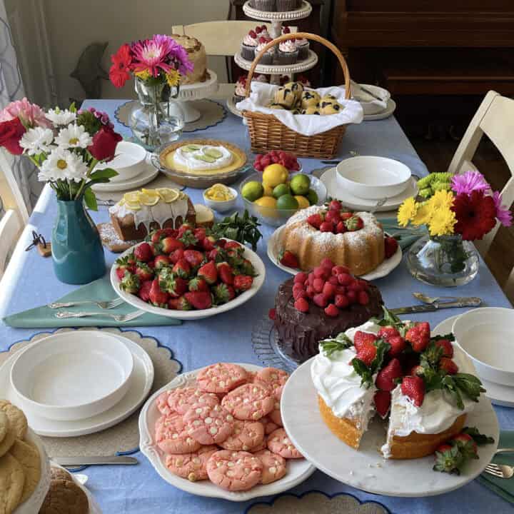 Gorgeous dessert table assortment.